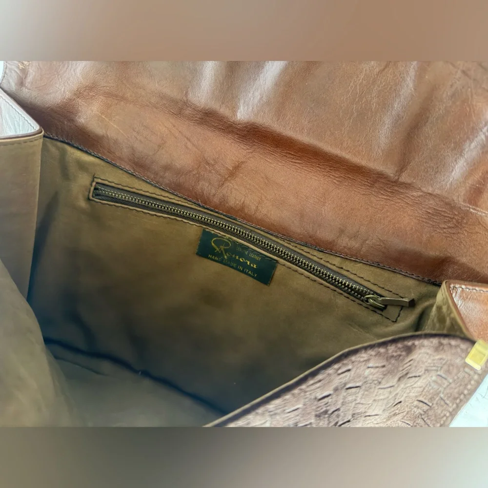 Ronora‎ clutch leather made in Italy